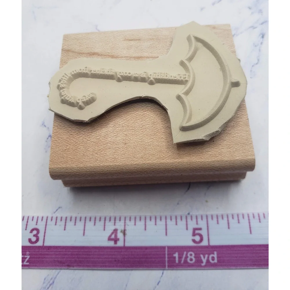 Stampin Up Friendship is a Cozy Shelter Umbrella Wood Mounted Rubber Stamp
